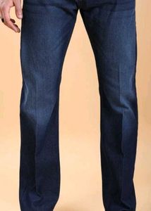 Classic Dark Wash Denim Jeans
