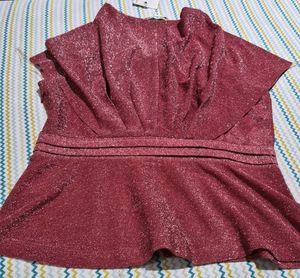 Sparkling Peplum Top