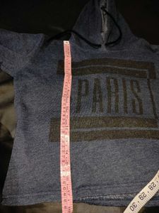 Blue Full Sleeves Hoodie With One Freebie😻💙