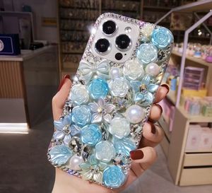 Elegant Floral Embellished Case-  IPhone 13/14