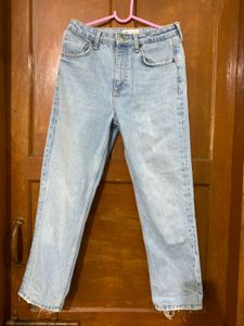 Zara Light Wash Denim Jeans