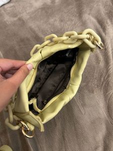 Cream Chain Shoulder and Crossbody bag
