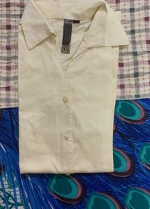 Elegant Yellow Button-Up Shirt