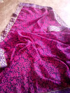 Latest New Trend Pink Saree