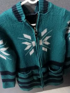 NEW Women's Green Hooded Knit Jacket