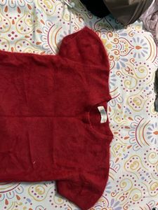 Cozy Red Knit Top