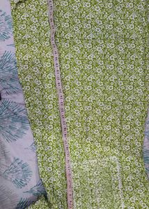 GREEN &amp; WHITE KURTA SET