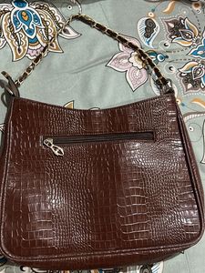 Chic Embossed Crocodile Hobo Bag