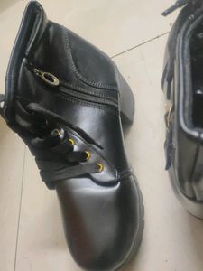 Ankle Length Boots With Block Heels