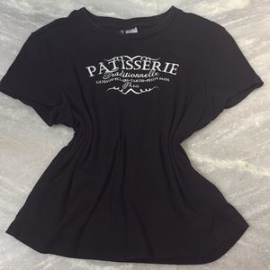 Black Patisserie Graphic T-Shirt
