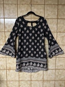Boho Print Mini Dress