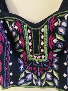 *RARE FIND* Embroidered Crop Top