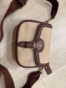Original Coach Canvas &amp; Leather Crossbody Bag