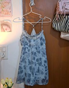 Light Blue Floral Top