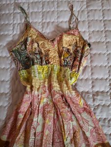 Boho Paisley Print Summer Dress