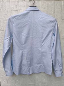 Korean Pintrest Classic Light Blue Button-Up Shirt