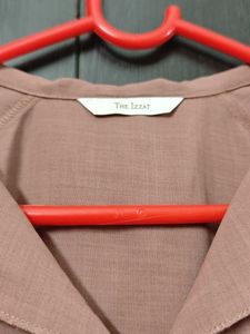 Pink Collared Midi Dress