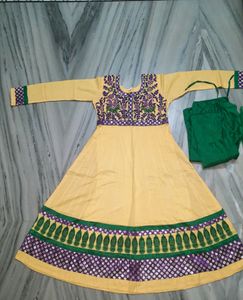 Price Drop And Final Price Beautiful Pure Cotton Anarkali Set