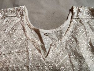 New Women White Stylish Kurta 💗