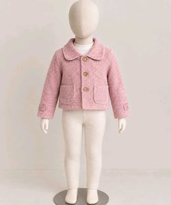 Girls Pink Knit Cardigan