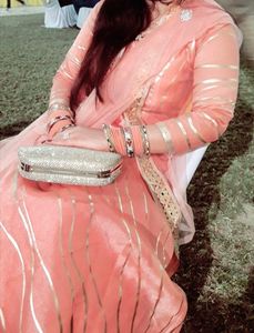 Readymade Lehnga With Choli & Net Shrug