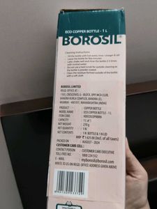 Borosil Eco Copper Water Bottle - 1L