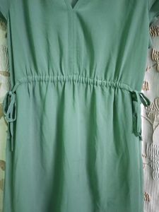HSM Green Ruffle Sleeve Dress