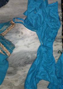 Blue &amp; Black Rajputi Poshak
