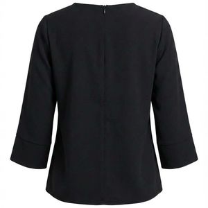 Elegant Black Ruffle Top
