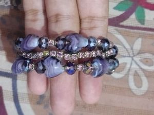Elegant Purple Beaded Bracelets💜