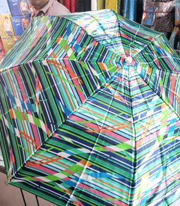 Colorful Striped Umbrella