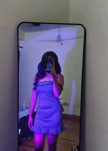 Cute Gingham Ruffle Dress