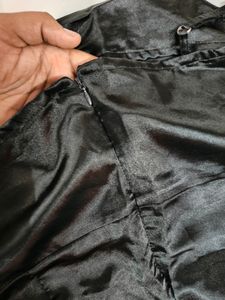 Black Mini Dress (Satin)