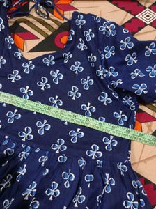 Boho Blue Printed Kurta / Top