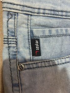 Spykar y2k blue denim shorts new with tag