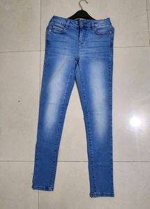 ONLY Blue Faded Skinny Jeans