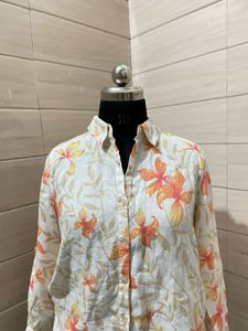 Floral Print Button-Up Shirt