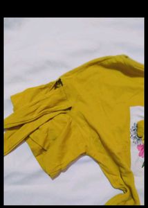 Yellow Graphic Print T-Shirt