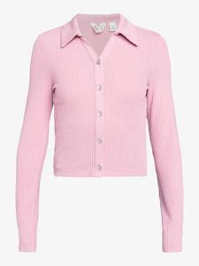 Glittery Pastel Pink Ribbed Top🪩💗