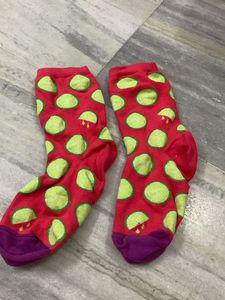 Fun Lime Print Socks