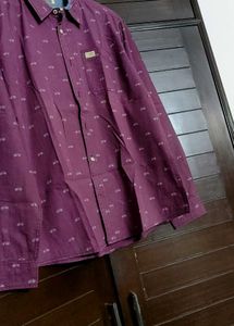 North Coast Men Maroon Printed Shirt