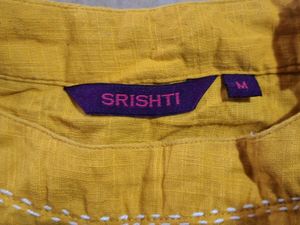 Yellow Embroidered Kurta