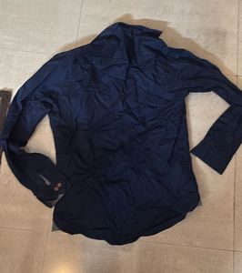 Men's Navy Blue Casual Shirt