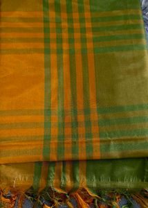 Elegant Checkered Silk Saree