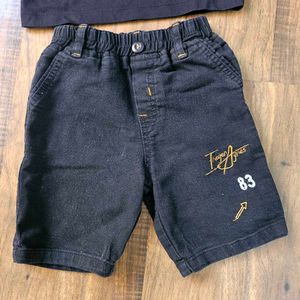 Kids' Cotton And Denim Outfit Set