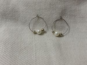 Pearl Embellished Hoops/ Danglers