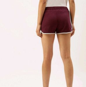 Burgundy Sporty Shorts