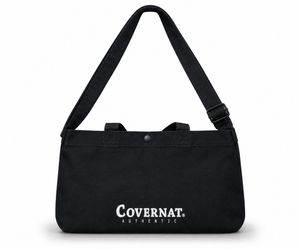 Covernat Black Canvas Sling Tote Bag