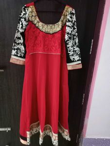 Elegant Red Ethnic Gown