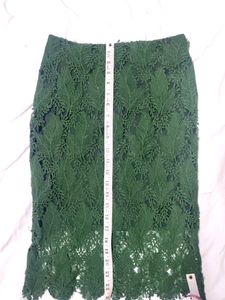 Dark Green Pencil Skirt